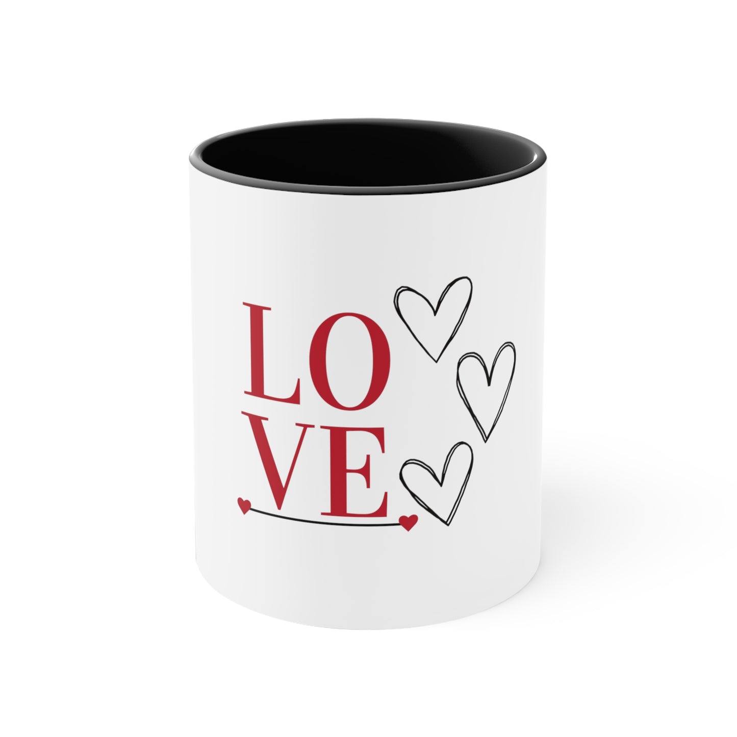 The “Love” Accent Coffee Mug, 11oz