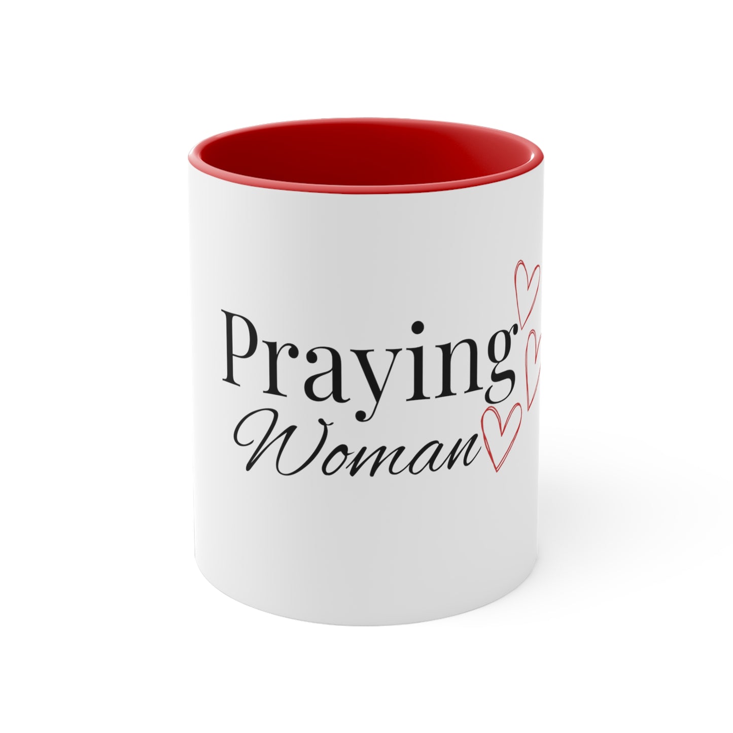 Praying Woman Accent Coffee Mug, 11oz