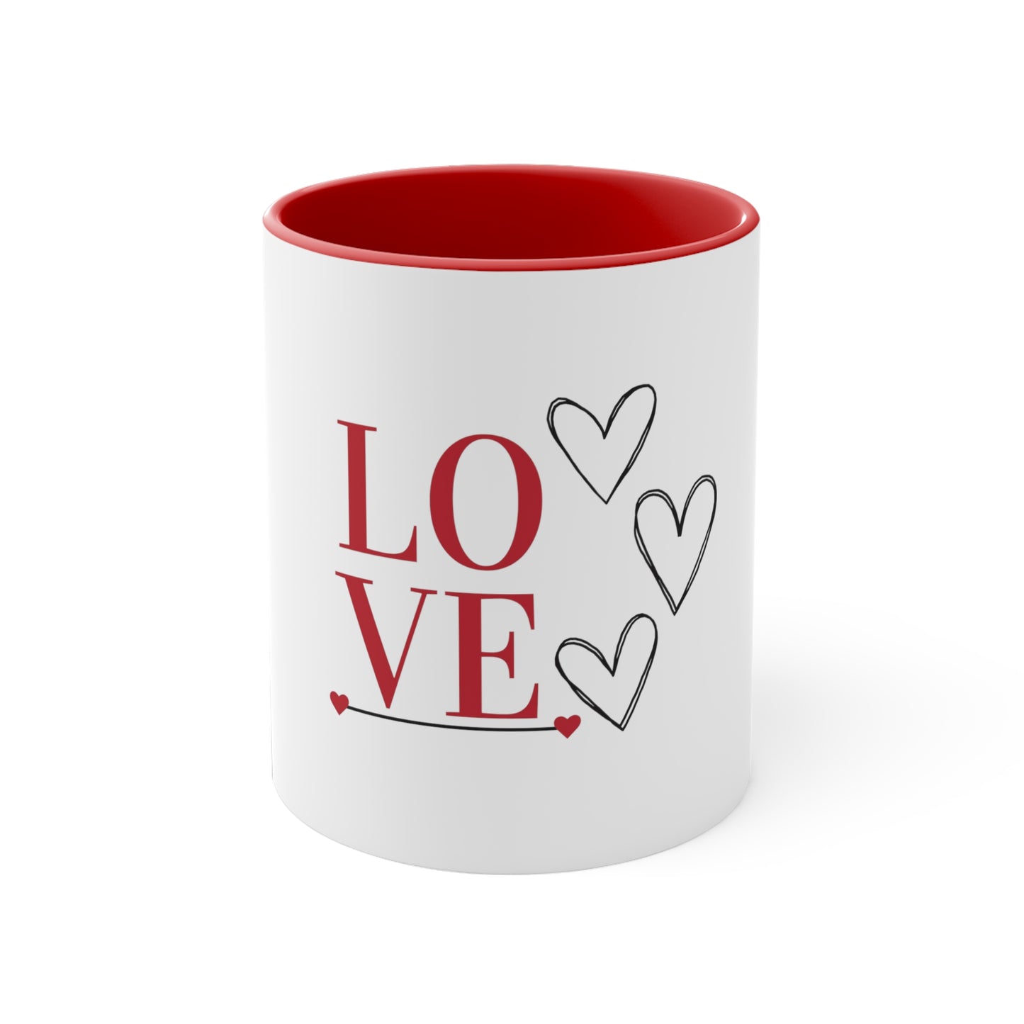 The “Love” Accent Coffee Mug, 11oz